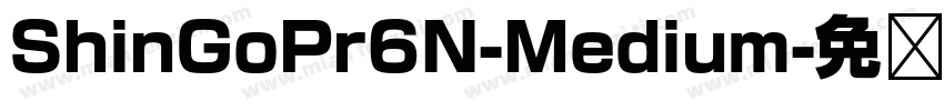 ShinGoPr6N-Medium字体转换