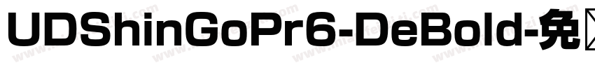UDShinGoPr6-DeBold字体转换