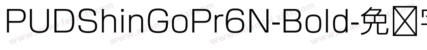 PUDShinGoPr6N-Bold字体转换