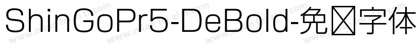 ShinGoPr5-DeBold字体转换
