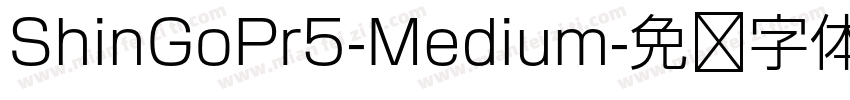 ShinGoPr5-Medium字体转换