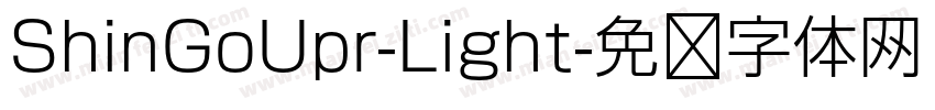 ShinGoUpr-Light字体转换