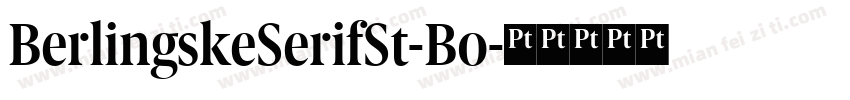 BerlingskeSerifSt-Bo字体转换