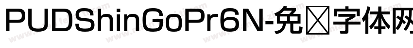 PUDShinGoPr6N字体转换