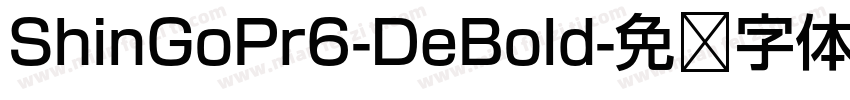 ShinGoPr6-DeBold字体转换