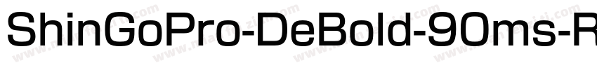 ShinGoPro-DeBold-90ms-RKSJ-H字体转换