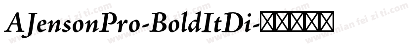 AJensonPro-BoldItDi字体转换