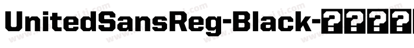 UnitedSansReg-Black字体转换