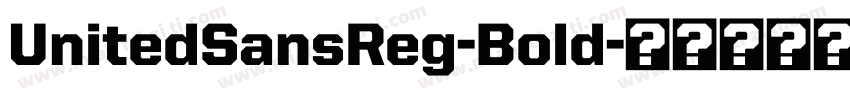 UnitedSansReg-Bold字体转换