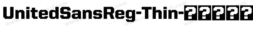 UnitedSansReg-Thin字体转换