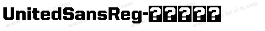 UnitedSansReg字体转换
