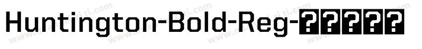 Huntington-Bold-Reg字体转换