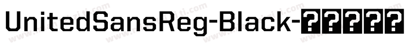UnitedSansReg-Black字体转换
