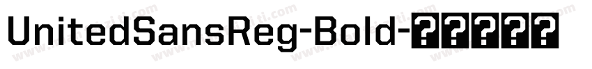 UnitedSansReg-Bold字体转换