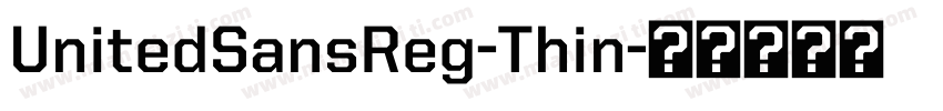 UnitedSansReg-Thin字体转换