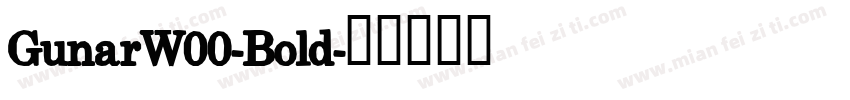 GunarW00-Bold字体转换