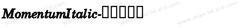 MomentumItalic字体转换