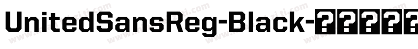 UnitedSansReg-Black字体转换