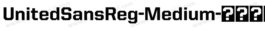 UnitedSansReg-Medium字体转换