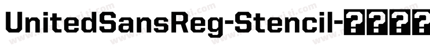 UnitedSansReg-Stencil字体转换