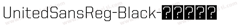 UnitedSansReg-Black字体转换