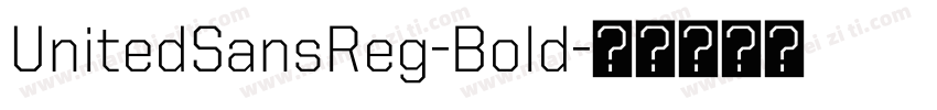 UnitedSansReg-Bold字体转换