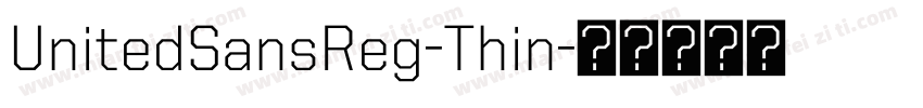 UnitedSansReg-Thin字体转换