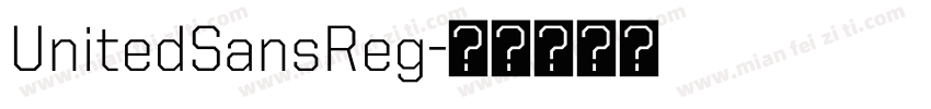 UnitedSansReg字体转换