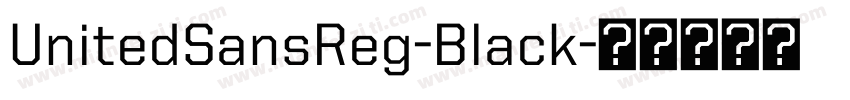 UnitedSansReg-Black字体转换
