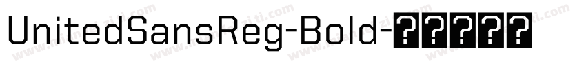 UnitedSansReg-Bold字体转换
