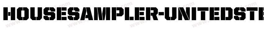 HouseSampler-UnitedStencil字体转换
