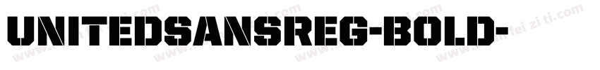 UnitedSansReg-Bold字体转换