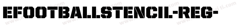 eFootballStencil-Reg字体转换