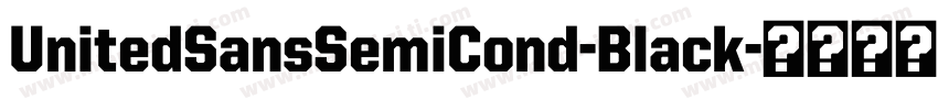 UnitedSansSemiCond-Black字体转换