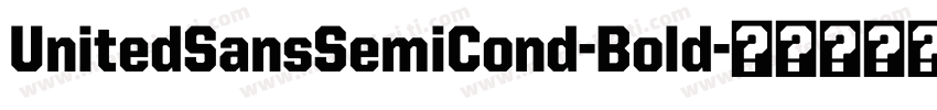 UnitedSansSemiCond-Bold字体转换
