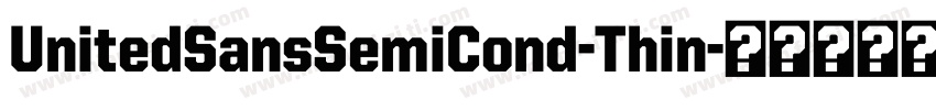 UnitedSansSemiCond-Thin字体转换
