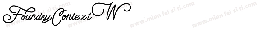 FoundryContextW03字体转换