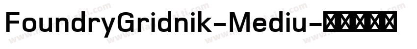 FoundryGridnik-Mediu字体转换