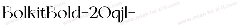 BolkitBold-2Oqjl字体转换
