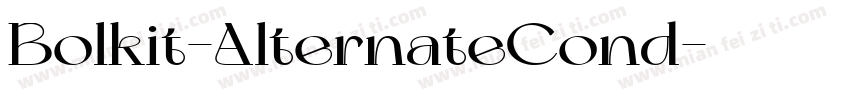 Bolkit-AlternateCond字体转换