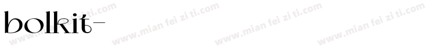 bolkit字体转换