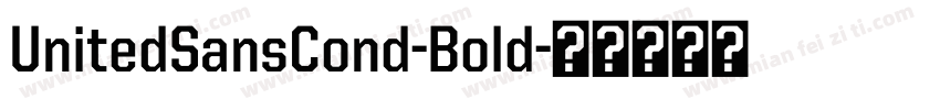UnitedSansCond-Bold字体转换