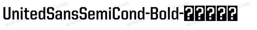 UnitedSansSemiCond-Bold字体转换