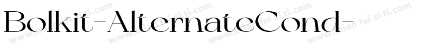 Bolkit-AlternateCond字体转换