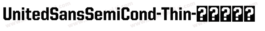 UnitedSansSemiCond-Thin字体转换
