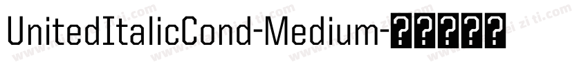 UnitedItalicCond-Medium字体转换