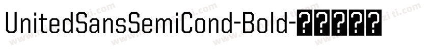 UnitedSansSemiCond-Bold字体转换