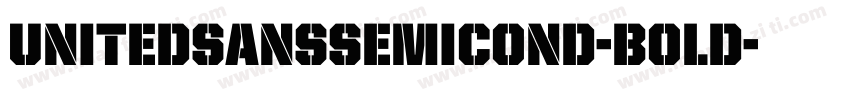 UnitedSansSemiCond-Bold字体转换