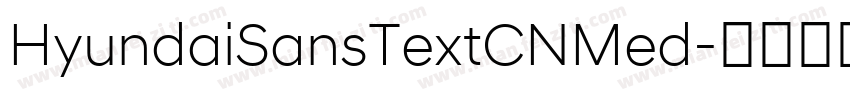 HyundaiSansTextCNMed字体转换