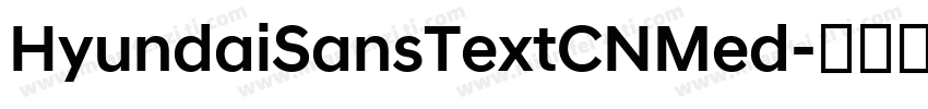 HyundaiSansTextCNMed字体转换